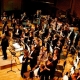 An orchestra on a stage